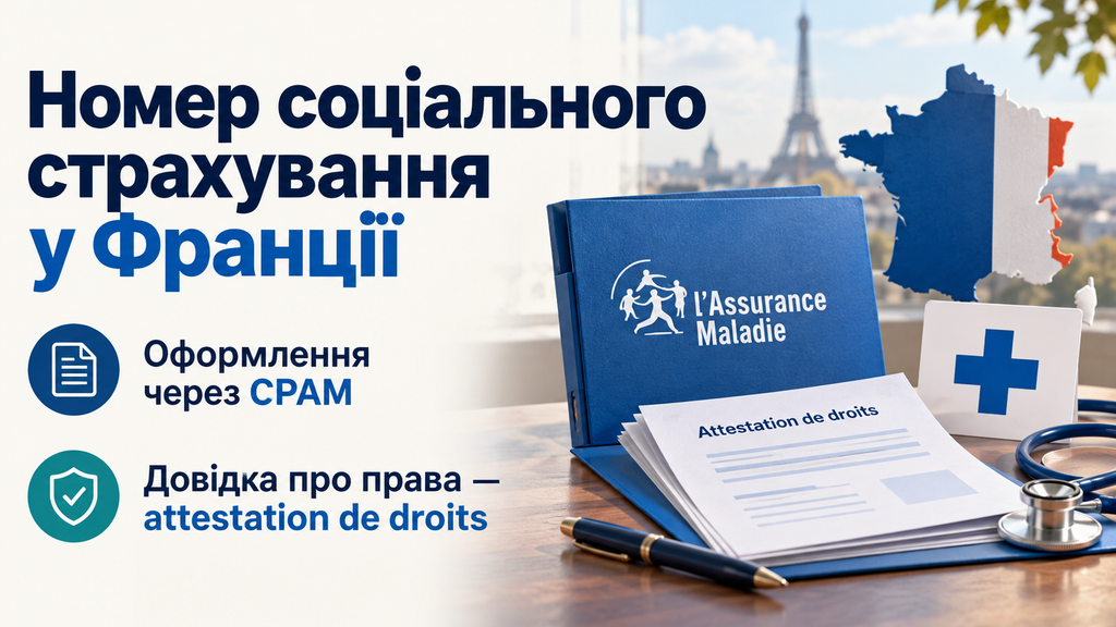Номер соціального страхування у Франції: як українцям подати документи до CPAM, створити акаунт Ameli та отримати карту Vitale.